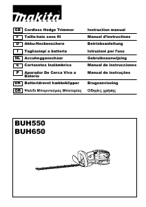 Manuale Makita BUH650 Tagliasiepi