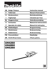 Käyttöohje Makita UH5260 Pensasleikkuri