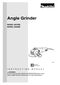 Manual Makita 9558NB Angle Grinder