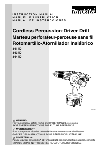 Manual Makita 8444D Drill-Driver