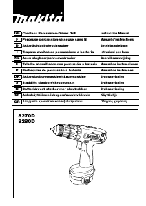 Manual de uso Makita 8270D Atornillador taladrador