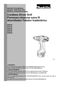 Manual Makita 6271D Drill-Driver