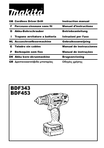 Manual de uso Makita BDF343 Atornillador taladrador