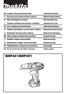 Manuale Makita BHP441 Trapano avvitatore