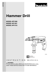 Manual Makita HP1500 Impact Drill