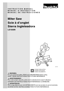 Manual de uso Makita LS1030N Sierra de inglete