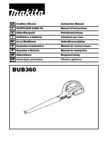 Manual de uso Makita BUB360 Soplador de hojas