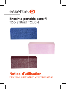 Mode d’emploi Essentiel B Too Street Touch Haut-parleur