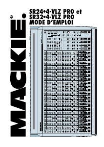 Mode d’emploi Mackie SR24.4-VLZ PRO Table de mixage
