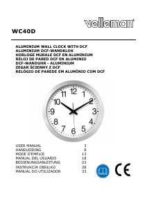 Mode d’emploi Velleman WC40D Horloge