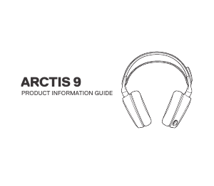 Manual SteelSeries Arctis 9 Wireless Auscultador com microfone
