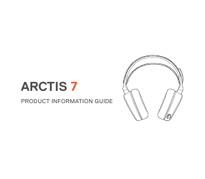 Manual SteelSeries Arctis 7 Auscultador com microfone