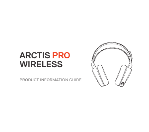 Handleiding SteelSeries Arctis Pro Wireless Headset