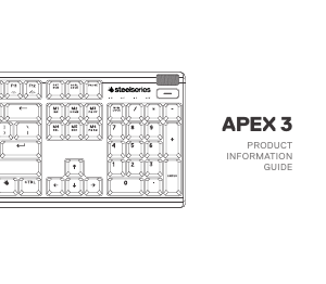 Manuale SteelSeries Apex 3 Tastiera