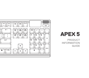 Manuale SteelSeries Apex 5 Tastiera