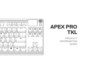사용 설명서 SteelSeries Apex Pro TKL 키보드