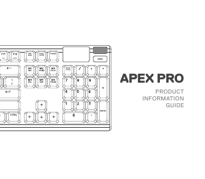Manuale SteelSeries Apex Pro Tastiera