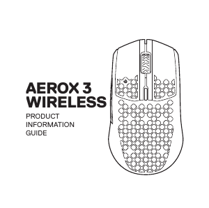 Manual de uso SteelSeries Aerox 3 Wireless Ratón