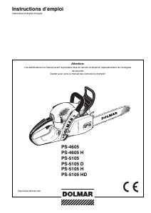 Mode d’emploi Dolmar PS-4605 H Tronçonneuse