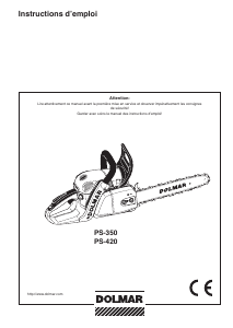 Mode d’emploi Dolmar PS-420 Tronçonneuse