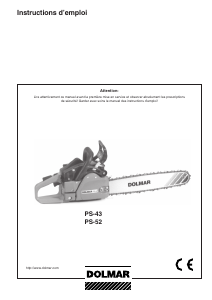 Mode d’emploi Dolmar PS-43 Tronçonneuse