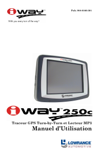 Mode d’emploi Lowrance iWay 250c Système de navigation