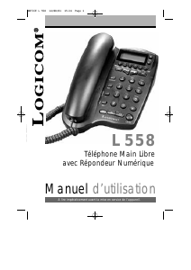 Mode d’emploi Logicom L 558 Téléphone