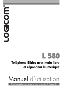 Mode d’emploi Logicom L 580 Téléphone
