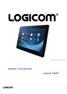 Mode d’emploi Logicom TAB852 Tablette