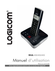 Mode d’emploi Logicom Riva 452 Téléphone sans fil