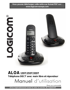 Mode d’emploi Logicom Aloa 355T Téléphone sans fil
