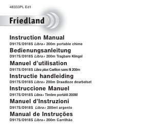 Mode d’emploi Friedland D917S Libra+ Sonnette de porte