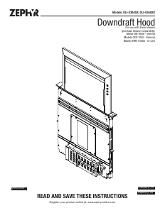 Manual de uso Zephyr DLI-E30ASX Campana extractora