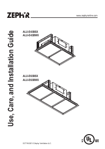 Mode d’emploi Zephyr ALU-E43BWX Hotte aspirante