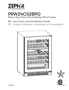 Manual Zephyr PRW24C02BPG Wine Cabinet