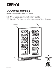 Manual Zephyr PRW24C32BG Wine Cabinet
