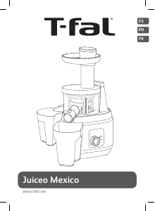 Manual Tefal ZC1505MX Juiceo Mexico Juicer