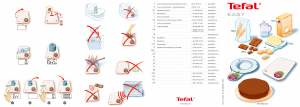 Посібник Tefal BC5050B9 Easy Кухонні ваги