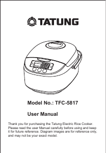 Manual Tatung TFC-5817 Multi Cooker