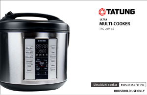 Manual Tatung TRC-20M-SS Multi Cooker