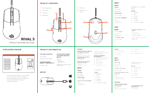 Manual SteelSeries Rival 3 Rato