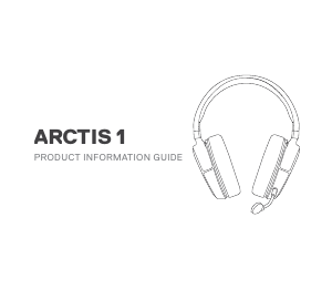 Руководство SteelSeries Arctis 1 Головная гарнитура