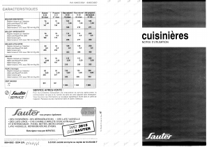 Mode d’emploi Sauter 620CC3GC Cuisinière