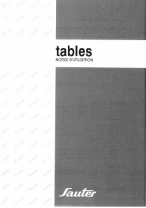 Mode d’emploi Sauter V2910S Table de cuisson