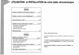 Mode d’emploi Sauter VS452N3 Table de cuisson