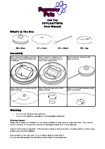 Handleiding Pawever Pets PPYLCATTOPYA Huisdierspeelgoed