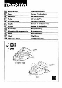 Manual Makita 1901 Plaina