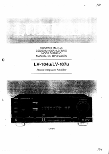 Bedienungsanleitung Luxman LV-104u Verstärker