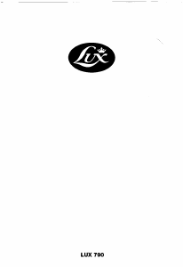 Mode d’emploi Lux D790 Aspirateur