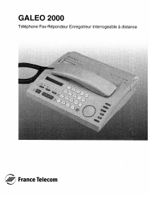 Mode d’emploi France Telecom Galeo 2000 Télécopieur